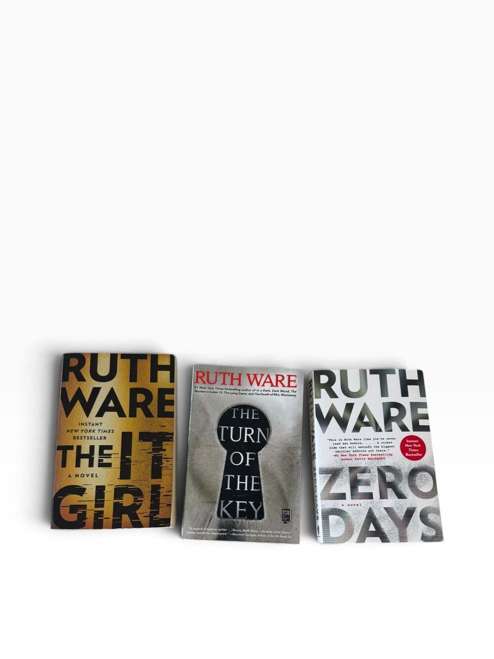 Ruth Ware Paperback Books Lot of 3 The It Girl Turn of the Key Zero Days
